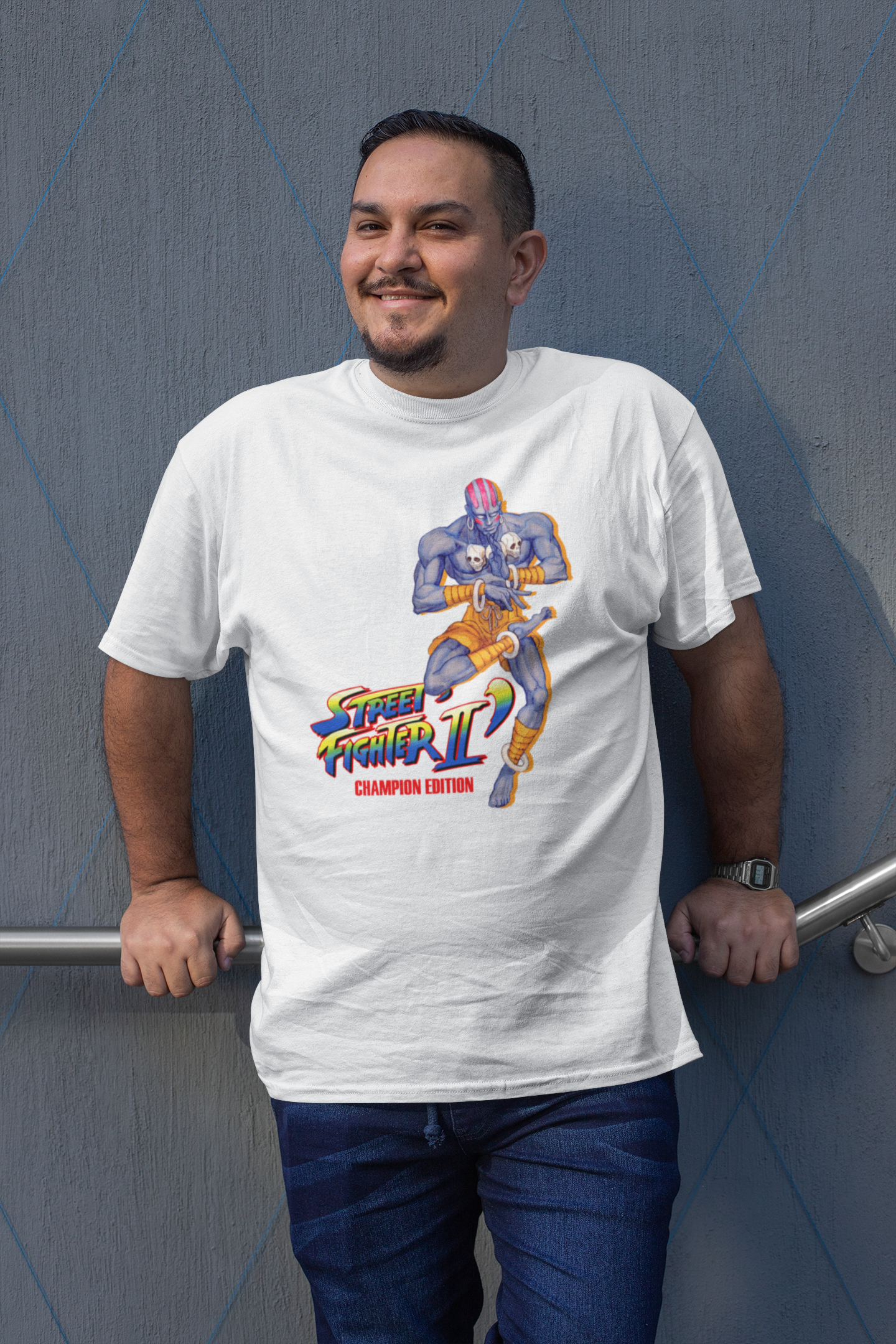 Street Fighter II Champions Edition | Dhalsim Art Premium Unisex T-shirt