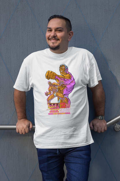 Street Fighter III 2nd Impact Giant Attack | Urien Key Art Premium Unisex T-shirt