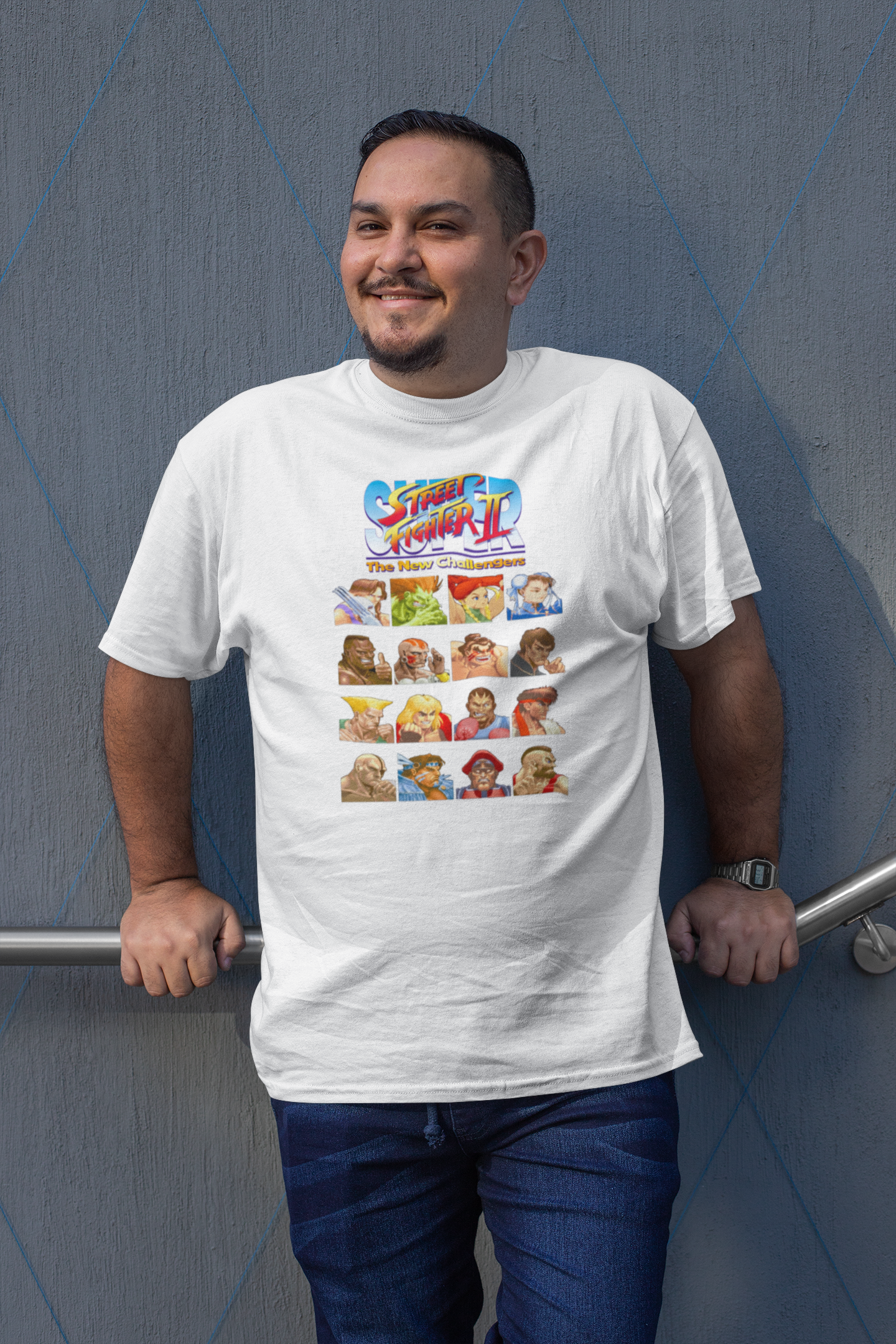 Super Street Fighter II The New Challengers | Characters Select Screen Premium Unisex T-shirt