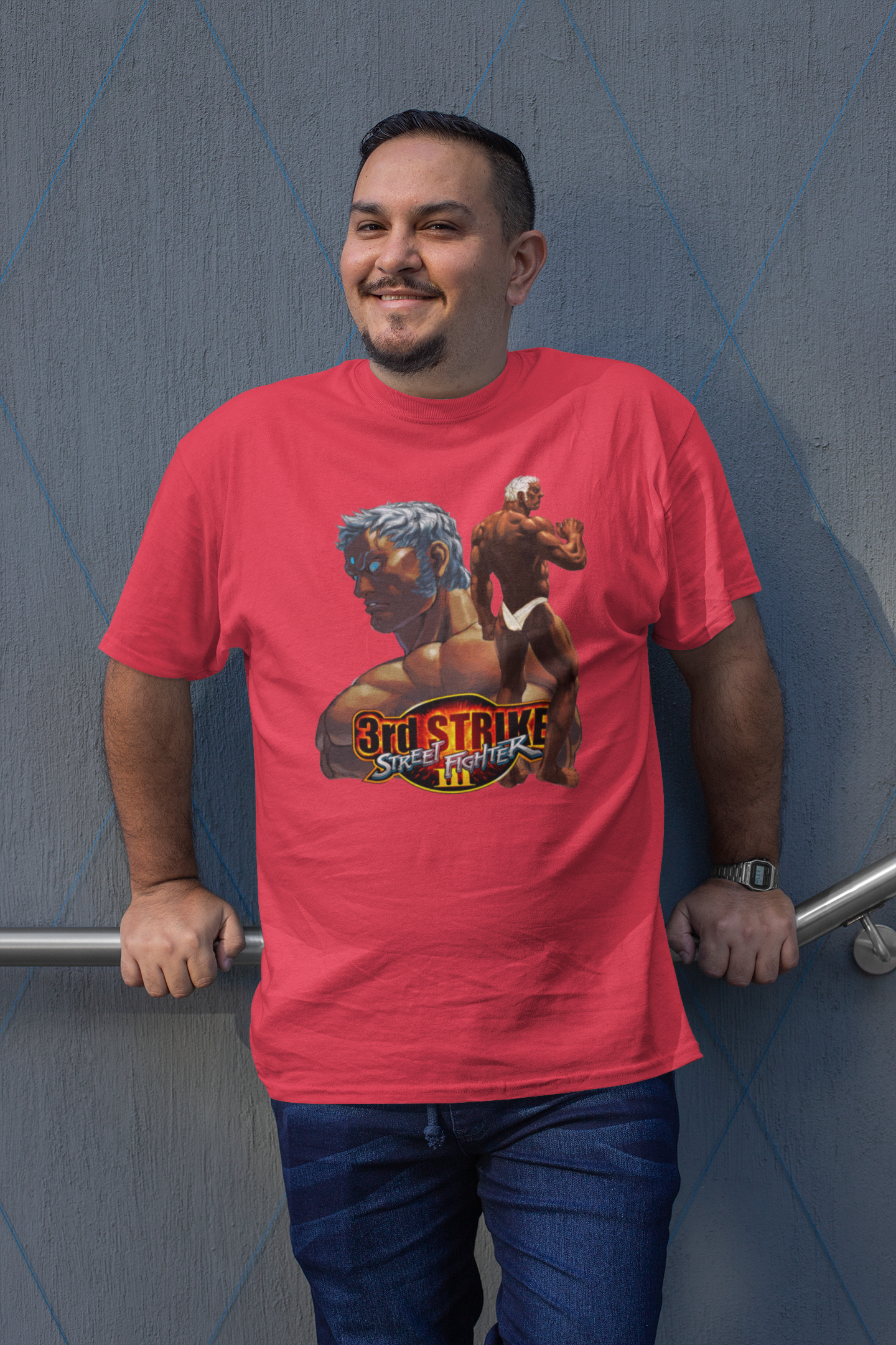 Street Fighter III 3rd Strike | Urien Key Art Premium Unisex T-shirt