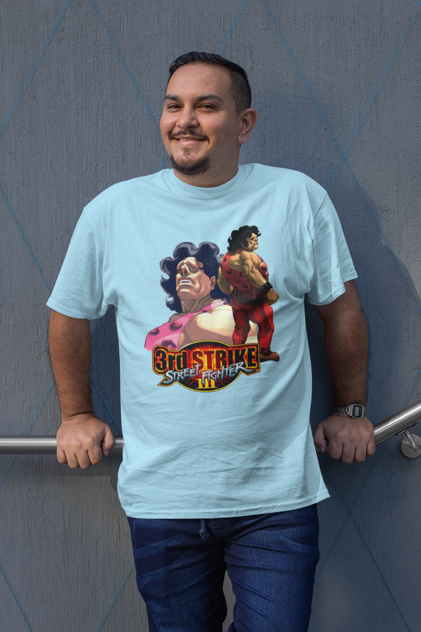 Street Fighter III 3rd Strike | Hugo Key Art Premium Unisex T-shirt