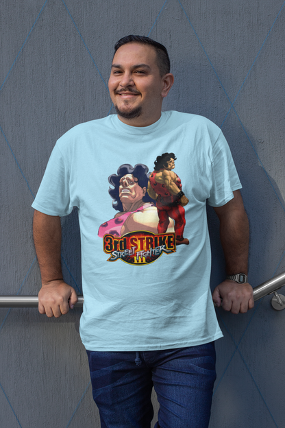 Street Fighter III 3rd Strike | Hugo Key Art Premium Unisex T-shirt