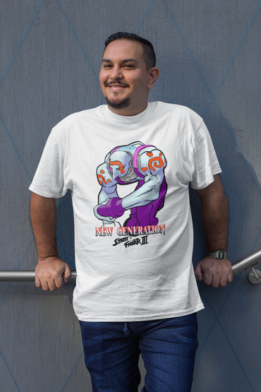 Street Fighter III New Generation | Necro Key Art Ver 2 Premium Unisex T-shirt