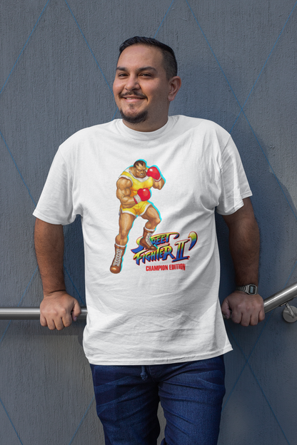 Street Fighter II Champions Edition | Balrog Bison Key Art Premium Unisex T-shirt