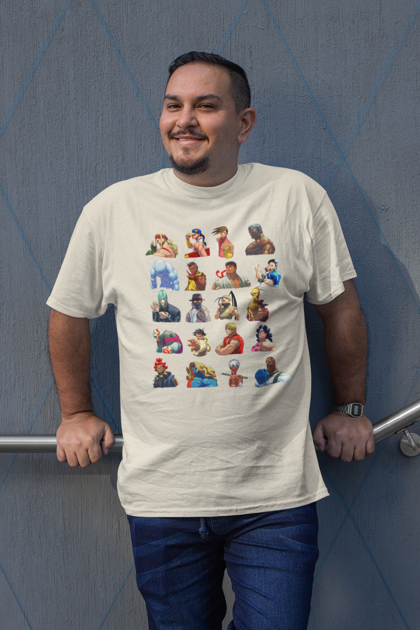 Street Fighter III 3rd Strike | Characters Select Key Art Premium Unisex T-shirt