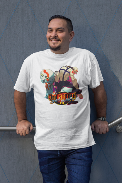 Street Fighter III 3rd Strike | Necro Key Art Premium Unisex T-shirt