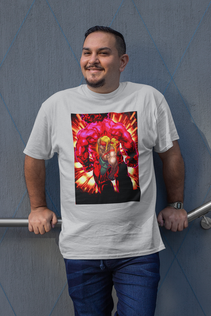 Street Fighter III 2nd Impact Giant Attack | Cover Key Art Premium Unisex T-shirt