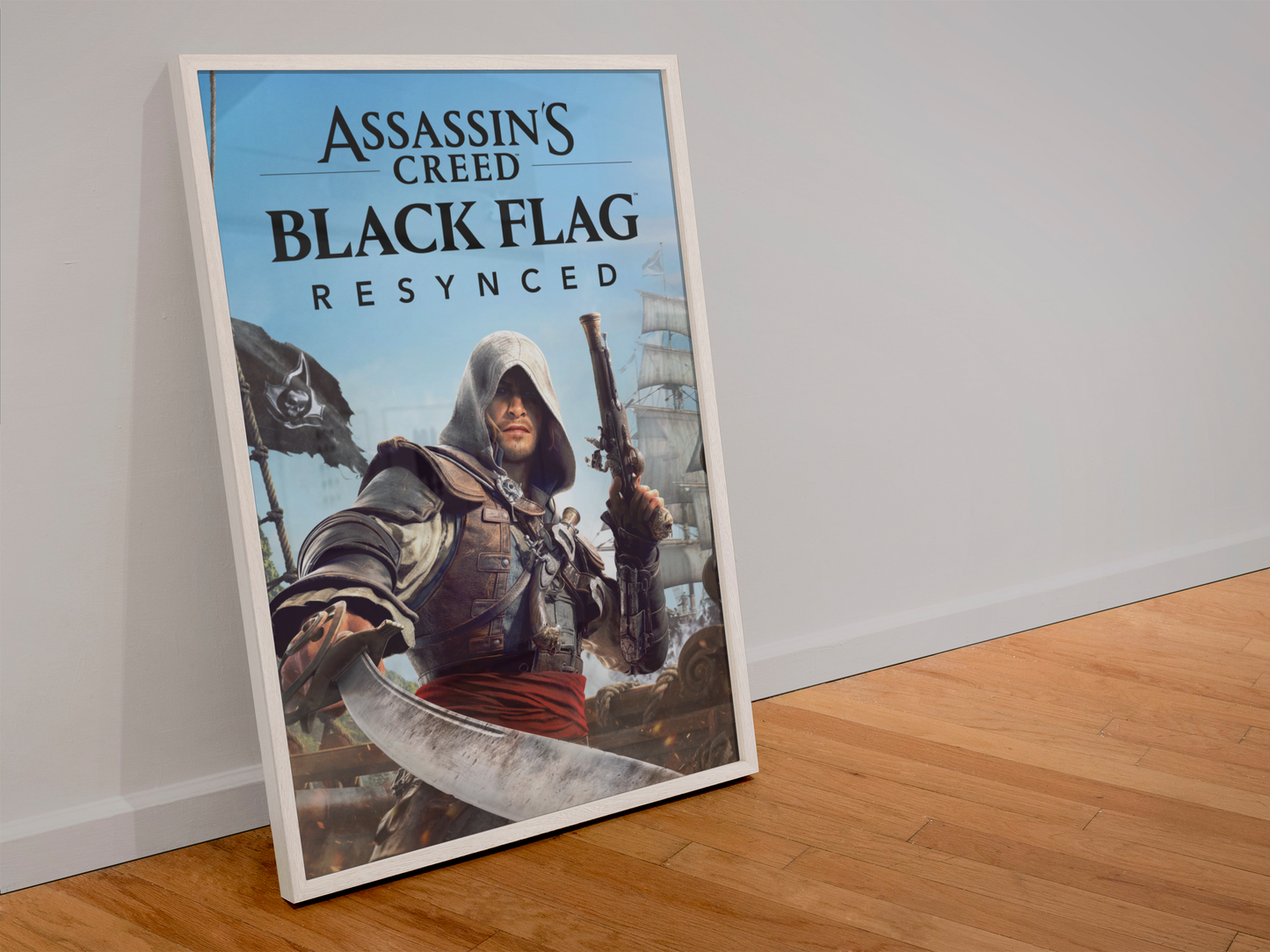 Assassin's Creed Black Flag Resynced Poster — Edward Kenway Key Art Print | Pirate Action Wall Art