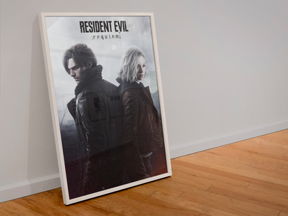 Resident Evil Requiem Poster — Key Art Print | Capcom Survival Horror Gaming Wall Art