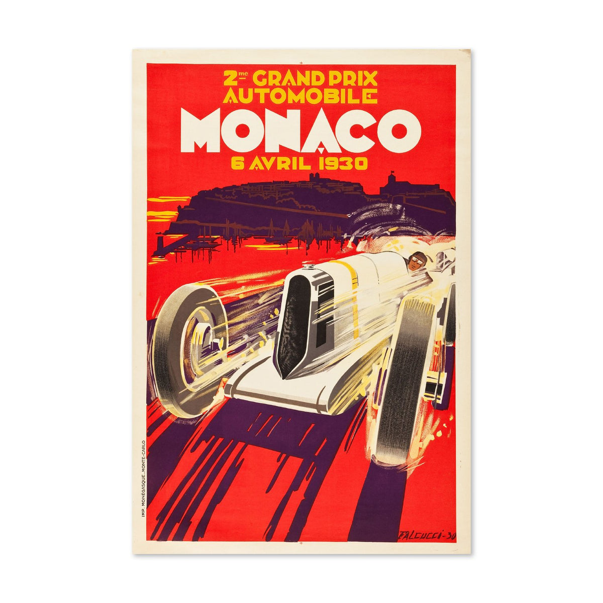 Monaco Grand Prix 1930 poster print