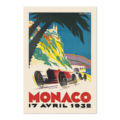 Monaco Grand Prix 1932 poster print