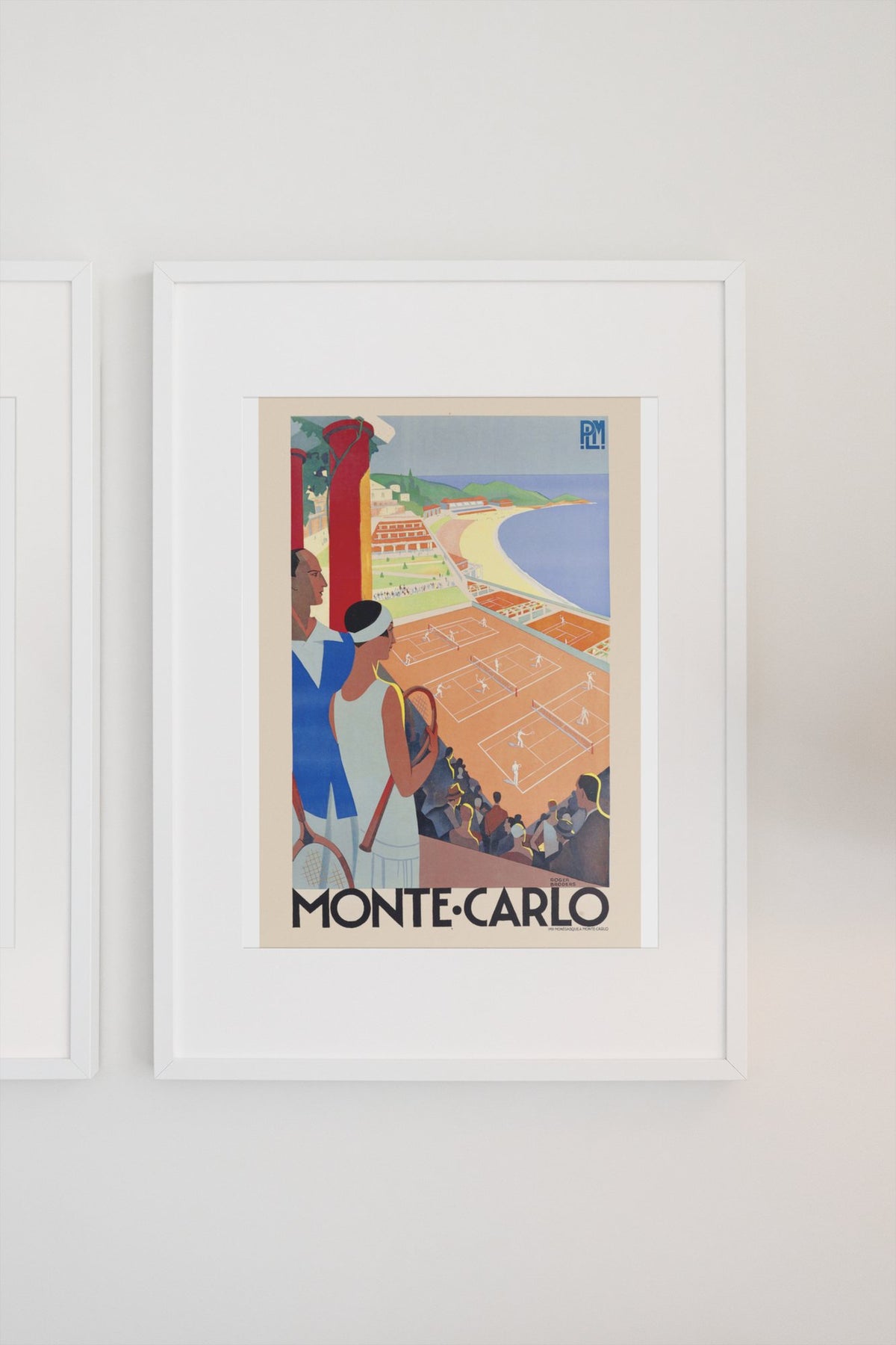 Monte-Carlo Tennis poster on a light wall