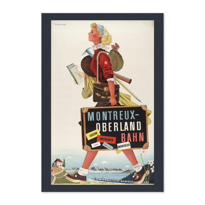 Montreux Oberland Bahn poster print
