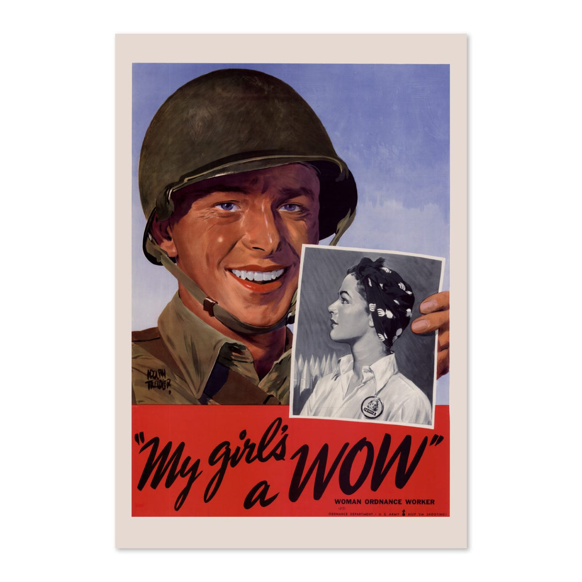 My Girls a WOW Woman Ordnance Worker poster print
