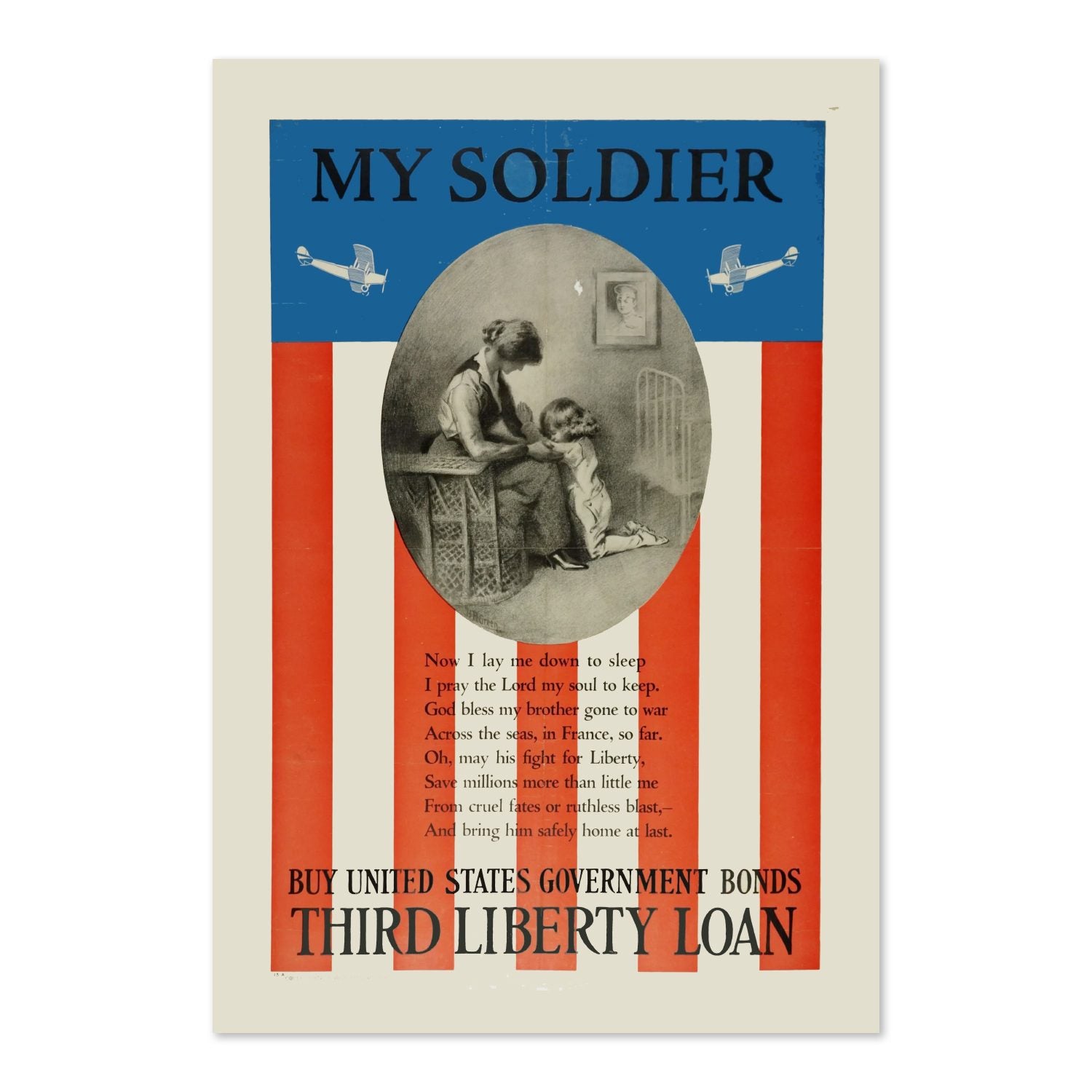 My Soldier — Third Liberty Loan poster print