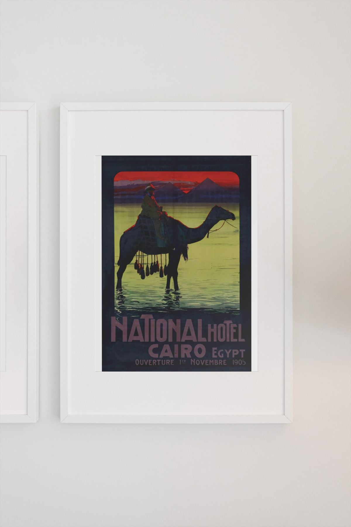 National Hotel Cairo — Egypt poster on a light wall
