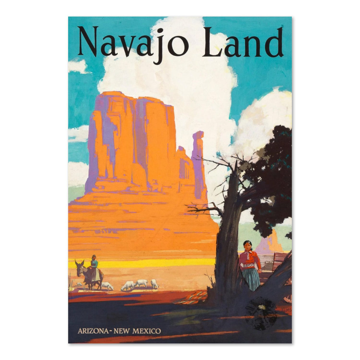 Navajo Land Santa Fe poster print