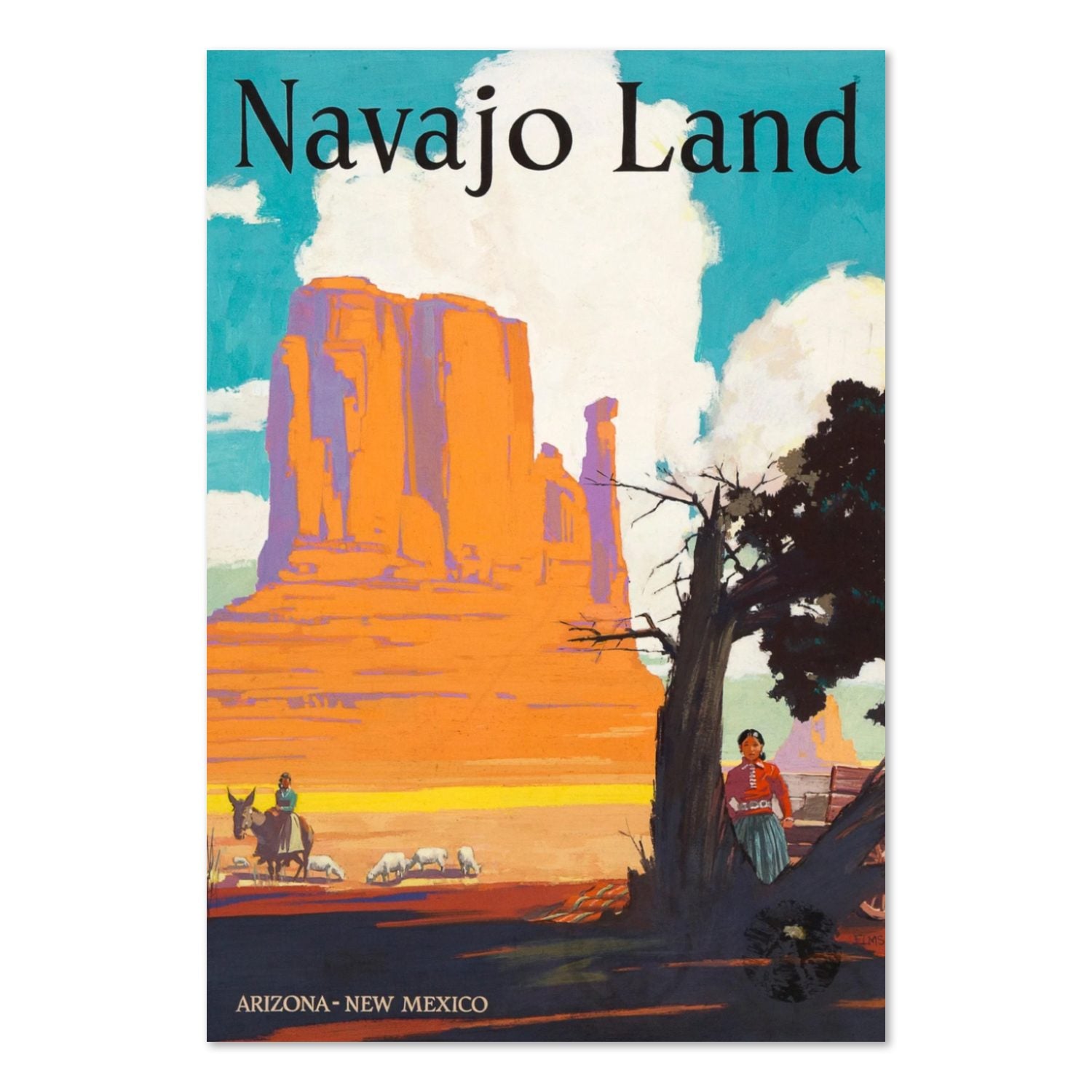 Navajo Land Santa Fe poster print