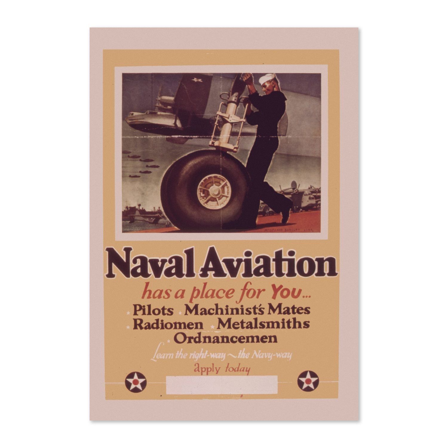 Naval Aviation Has a Place for You poster print