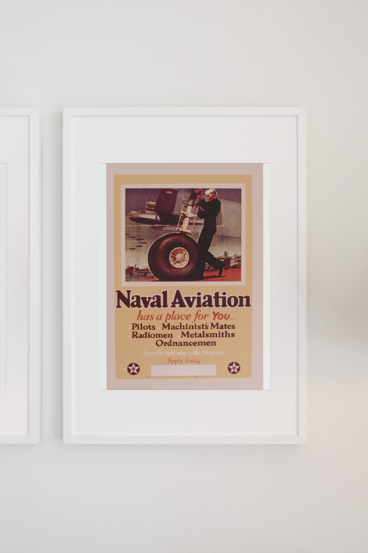 Naval Aviation Has a Place for You poster on a light wall