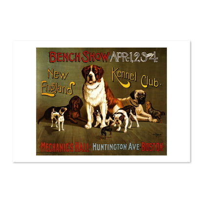 New England Kennel Club Bench Show poster print