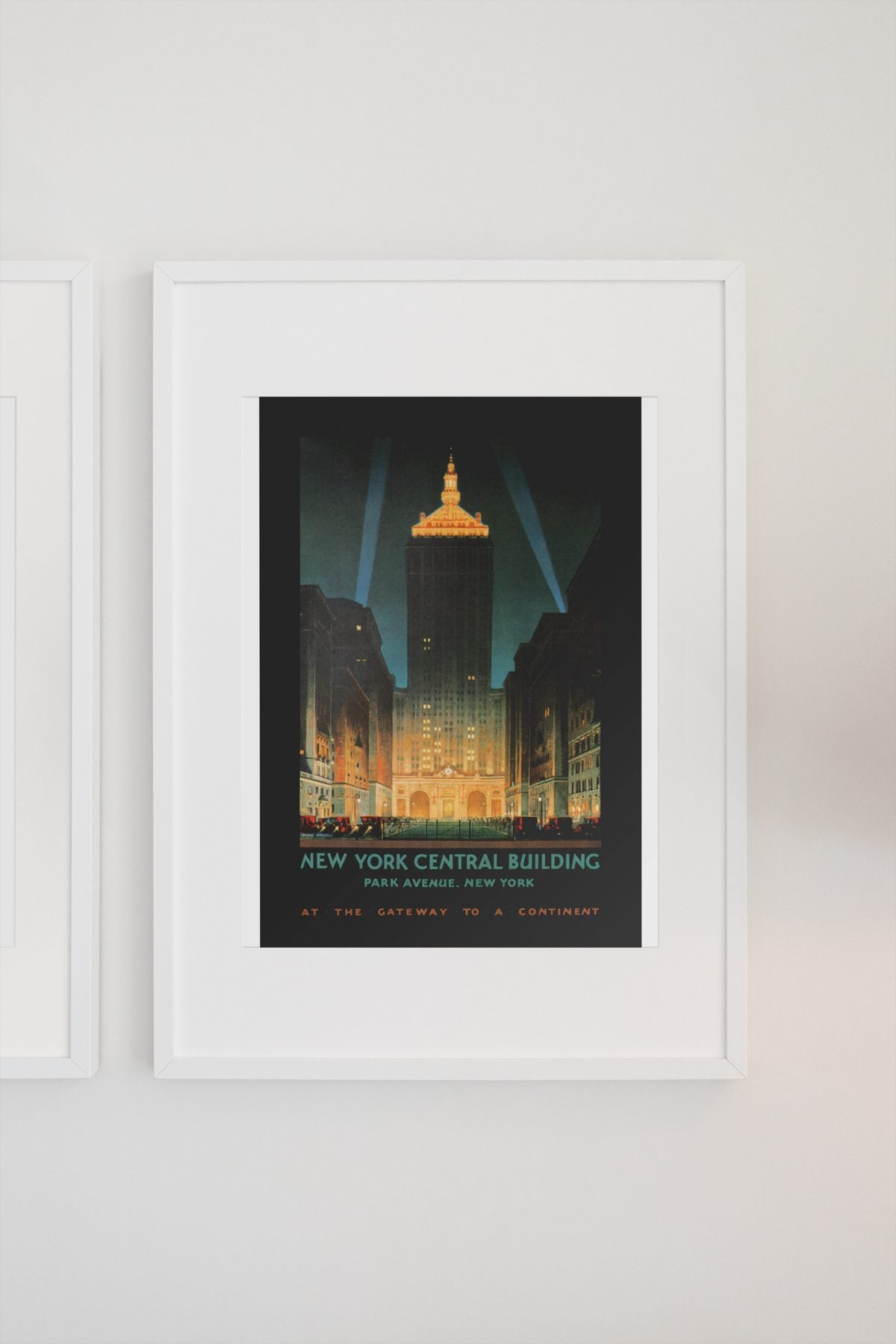 New York Central Building — Park Avenue poster on a light wall