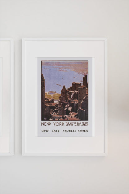 New York Leslie Ragan poster on a light wall