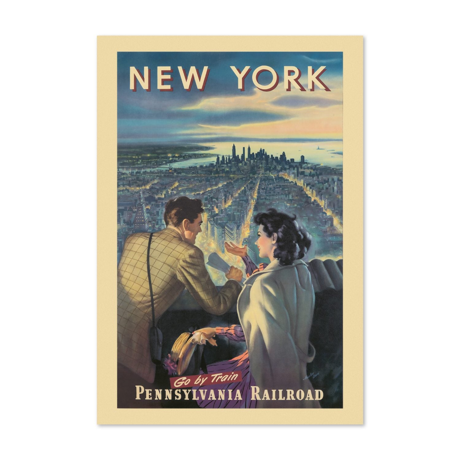 New York Pennsylvania Railroad poster print