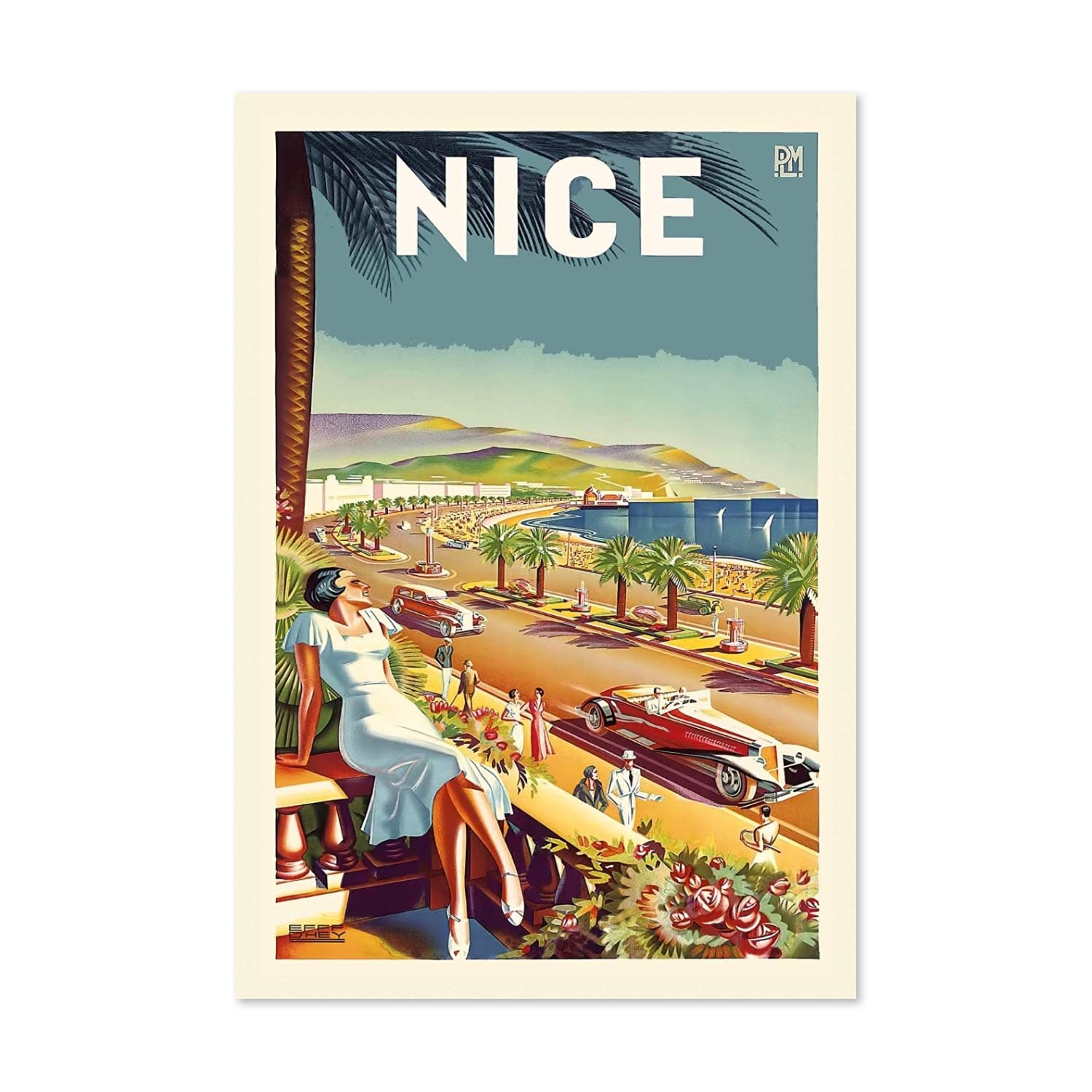 Nice French Riviera poster print
