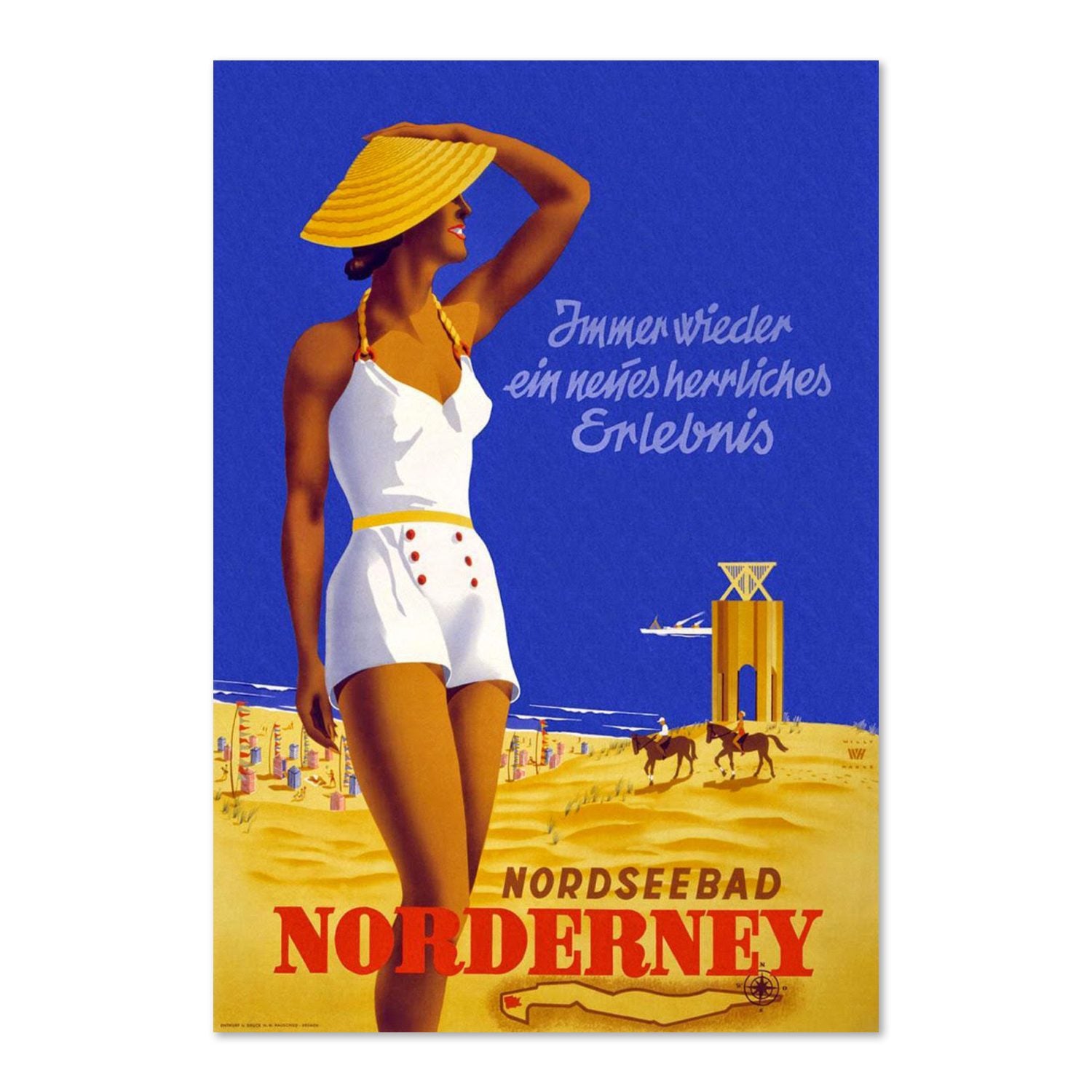 Nordseebad Norderney poster print