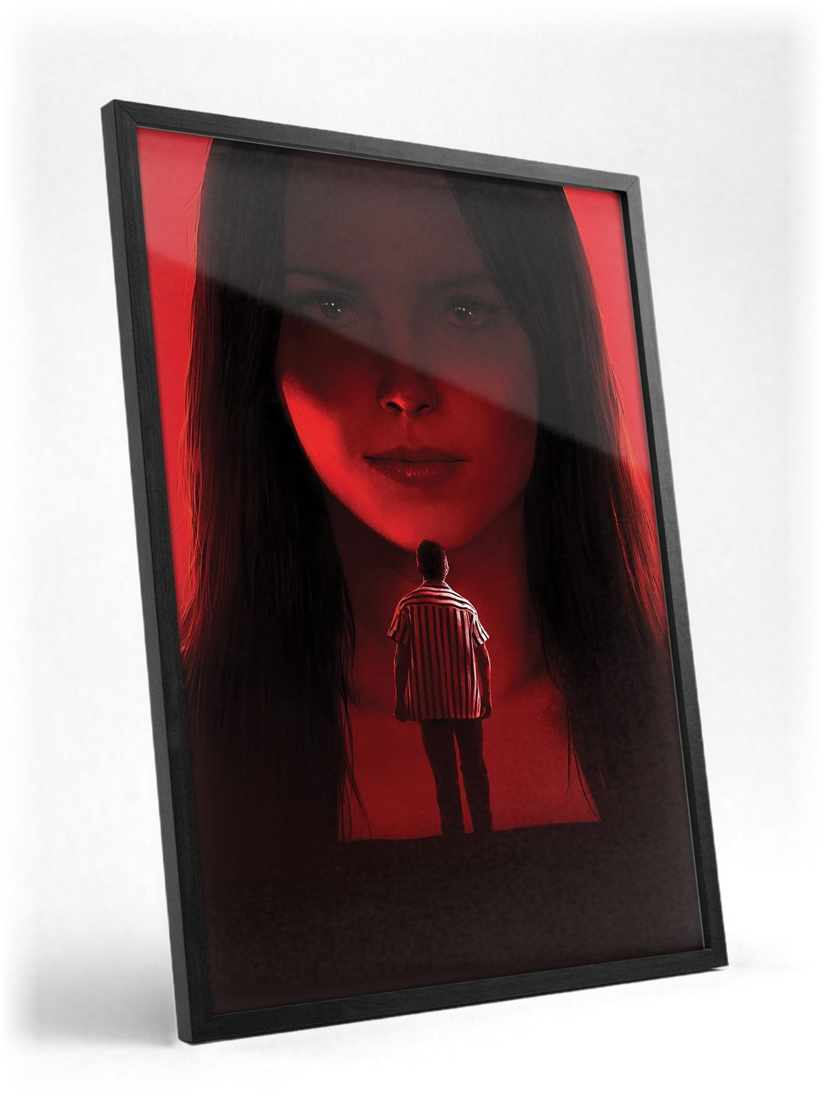 Obsession (2026) Movie Key Art poster in a black frame with glass leaning against a wall