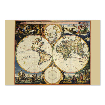 Orbis Terrarum Nova et Accuratissima 1695 poster print