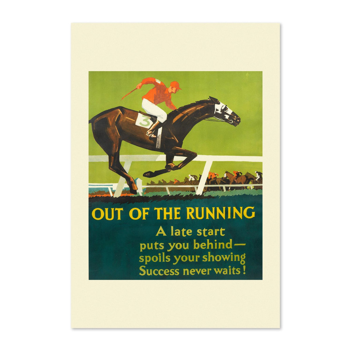 Out of the Running poster print