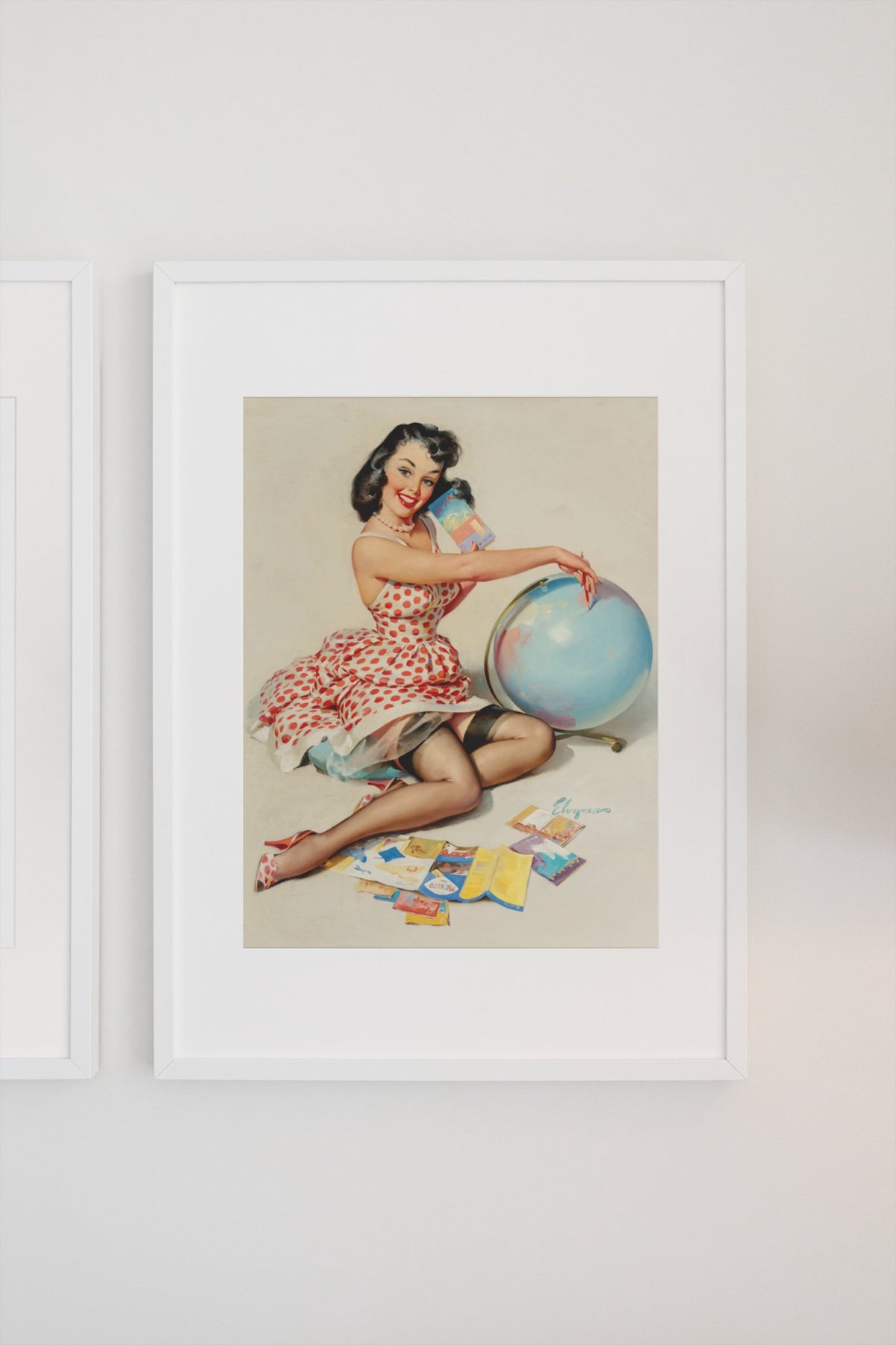 Out of This World by Gil Elvgren, pin-up poster — gallery wall