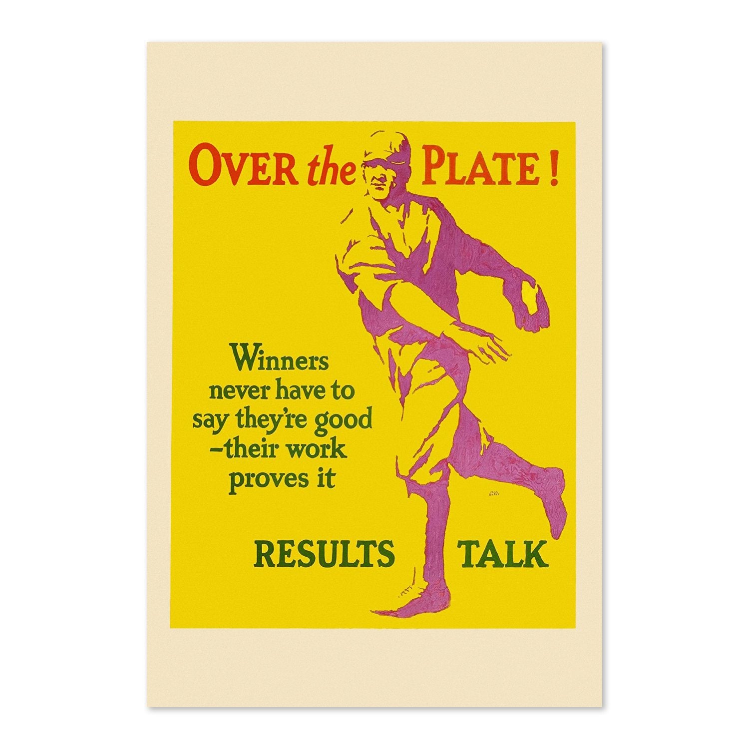 Over the Plate poster print