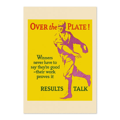 Over the Plate poster print