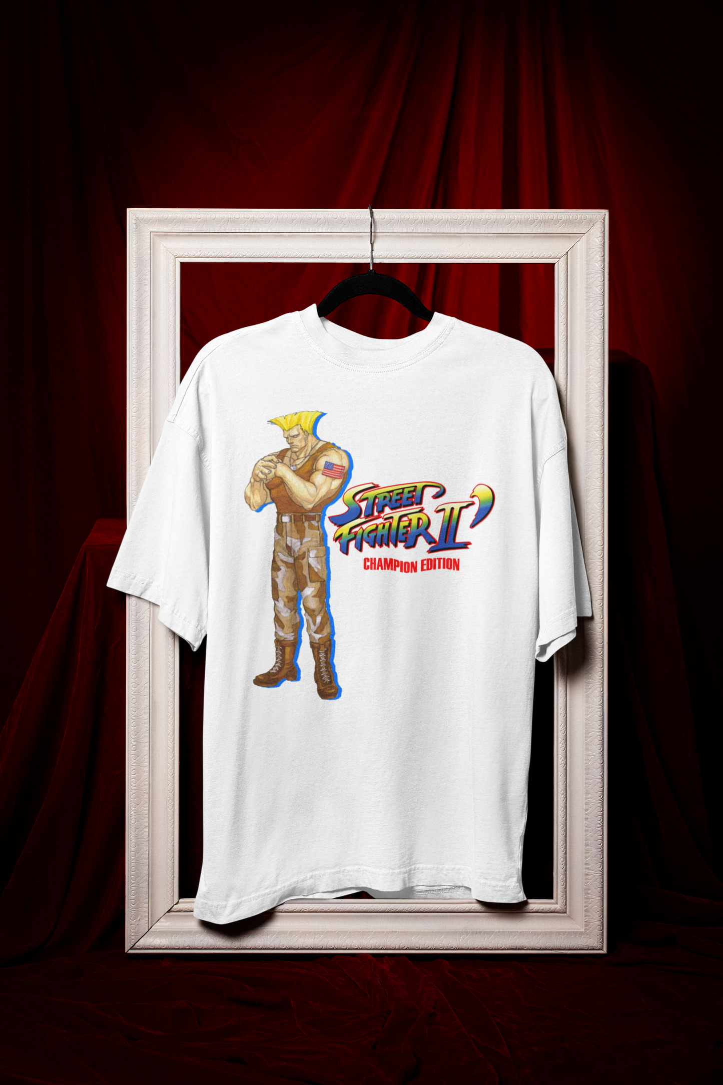 Street Fighter II Champions Edition | Guile Key Art Premium Unisex T-shirt