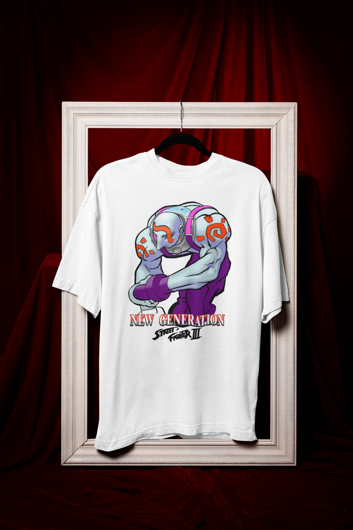 Street Fighter III New Generation | Necro Key Art Ver 2 Premium Unisex T-shirt
