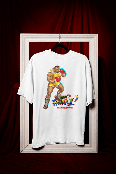 Street Fighter II Champions Edition | Balrog Bison Key Art Premium Unisex T-shirt