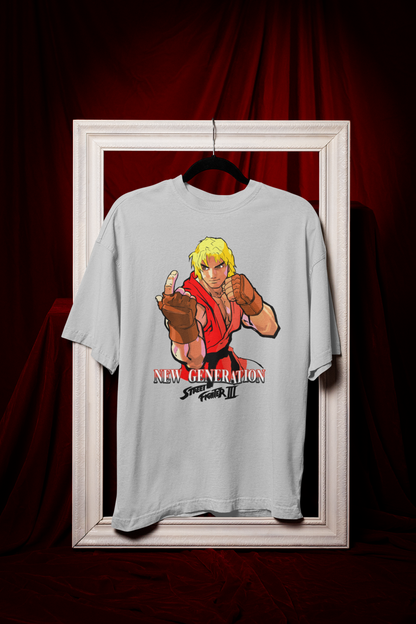 Street Fighter III New Generation | Ken Key Art Ver 2 Premium Unisex T-shirt
