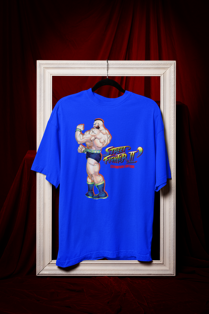 Street Fighter II Champions Edition | Zangief Key Art Premium Unisex T-shirt