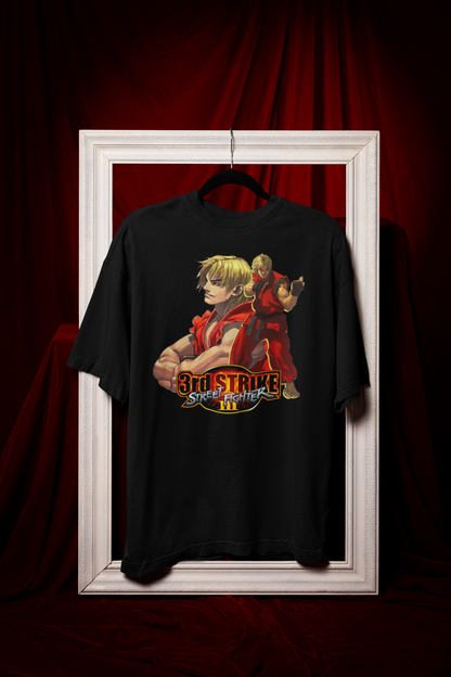 Street Fighter III 3rd Strike | Ken Key Art Premium Unisex T-shirt