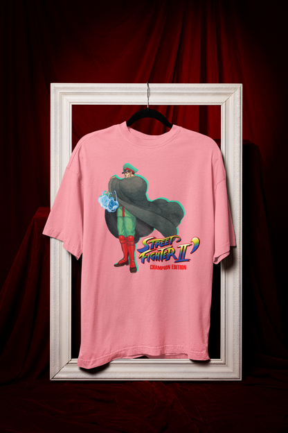 Street Fighter II Champions Edition | M.Bison Vega Key Art Premium Unisex T-shirt