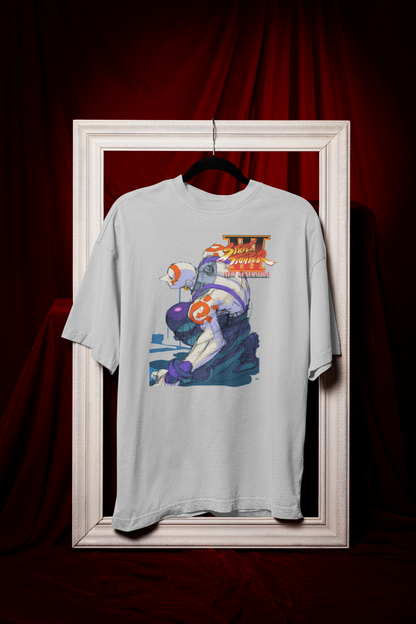 Street Fighter III New Generation | Necro Key Art Premium Unisex T-shirt