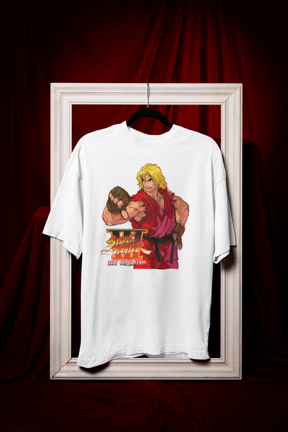 Street Fighter III New Generation | Ken Key Art Premium Unisex T-shirt