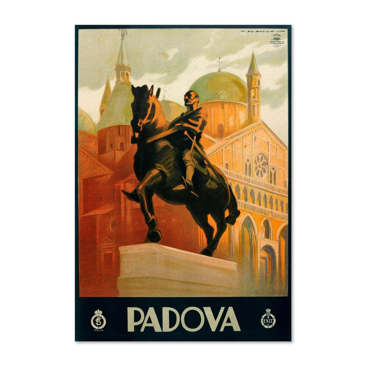 Padova Gattamelata Monument poster print