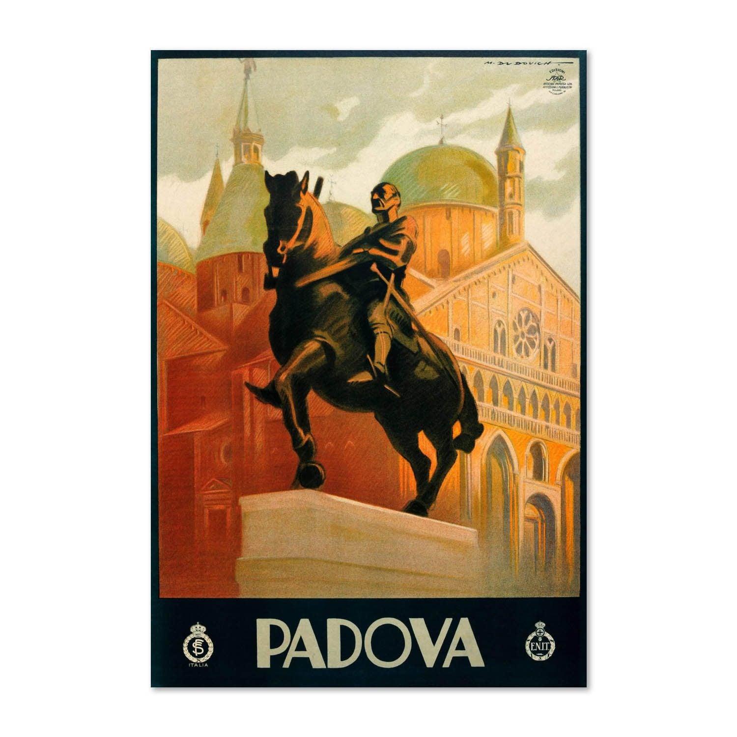 Padova Gattamelata Monument poster print