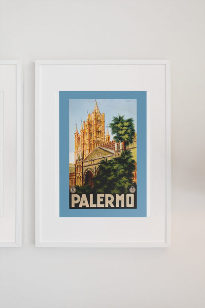Palermo Cathedral poster on a light wall