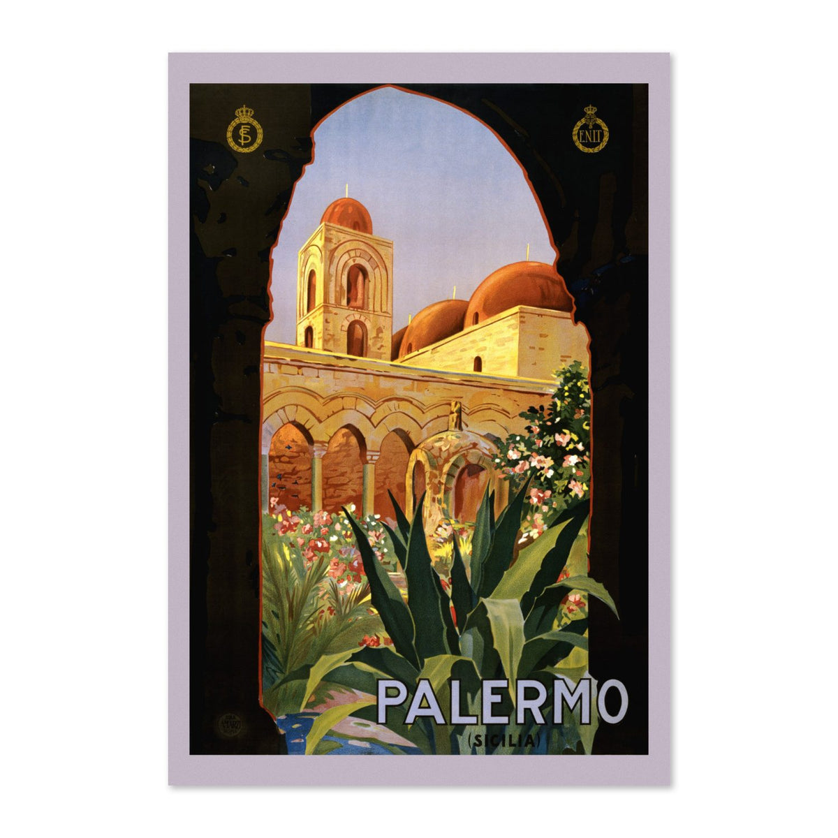 Palermo Sicily poster print