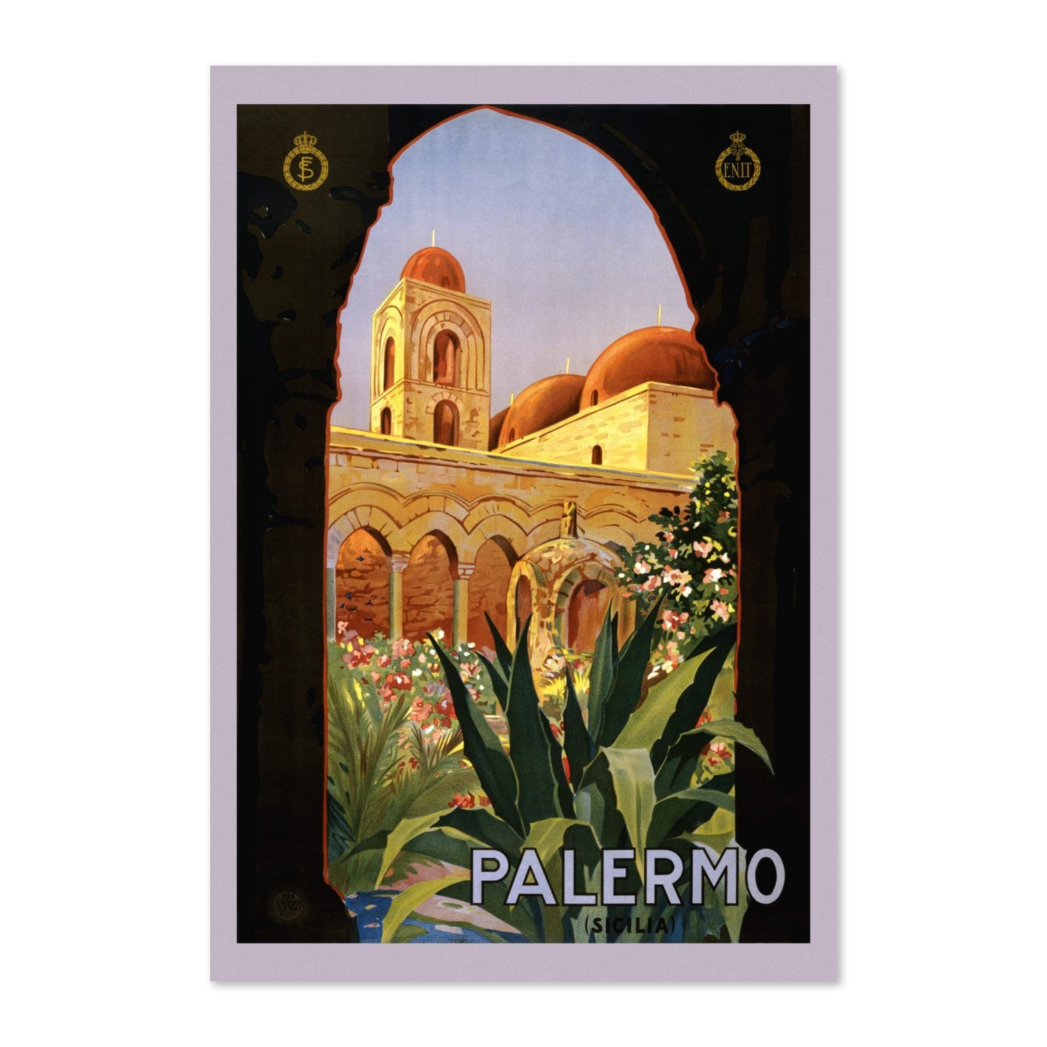 Palermo Sicily poster print